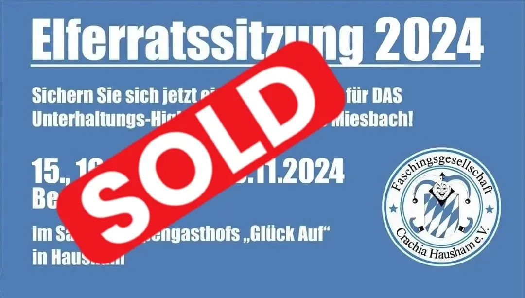 63.-Elferratssitzung-AUSVERKAUFT